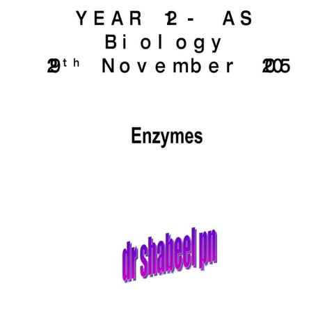 Enzymes