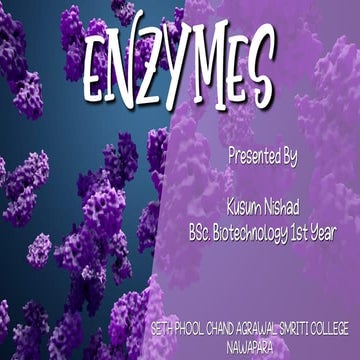 Enzymes –🧬 Biological Catalysts of Life