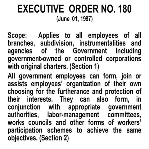 Executive Order No. 180