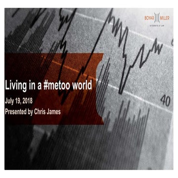 Living in a #metoo World