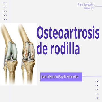 GONARTROSIS_de_rodilla clasificación y manejo | PPTX