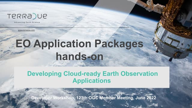 EO Application Packages - hands-on