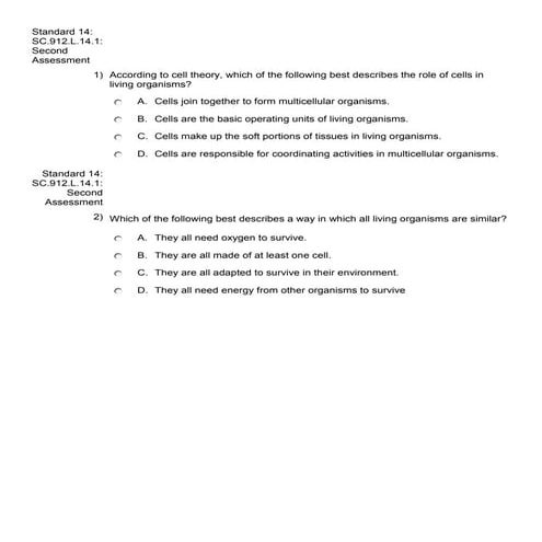 Eoc bell ringers from focus achieves
