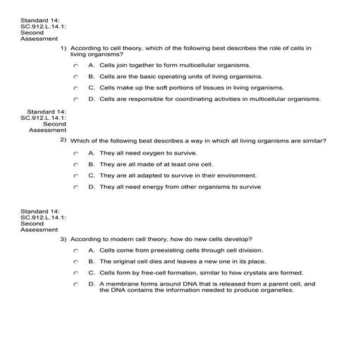 Eoc bell ringers from focus achieves f