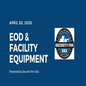 Eod & facility equipment presentation | PDF