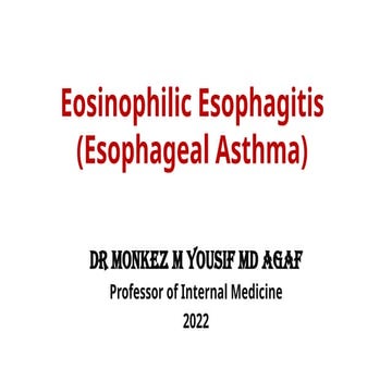 Eosinophilic Esophagitis: Criteria of Diagnosis and Management