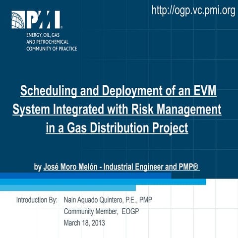 Scheduling and deployment of an evm system integrated with risk management in...