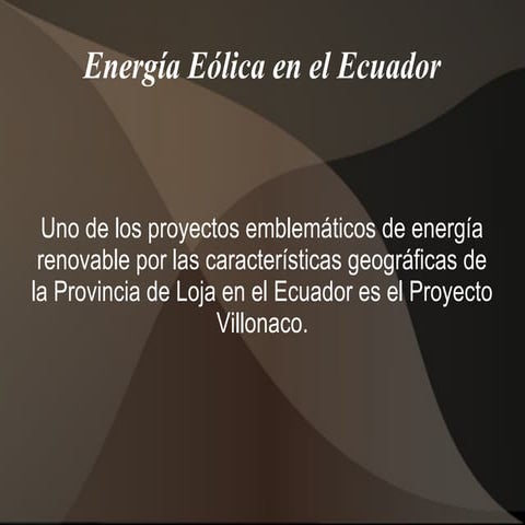 Eolico ecuador