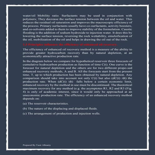 Enhanced oil recovery - Lecture 2