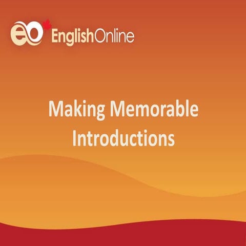 Introducing Yourself at the Workplace