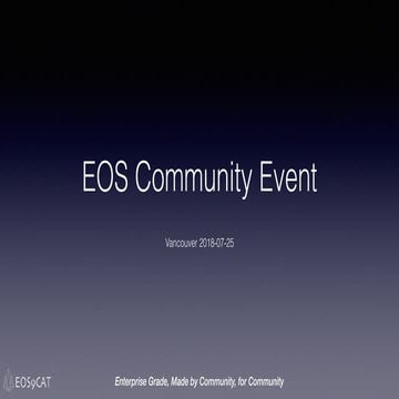 EOS9CAT Community Event 0725 (Vancouver, BC, Canada)