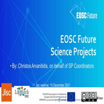 European Open Science Cloud future science projects