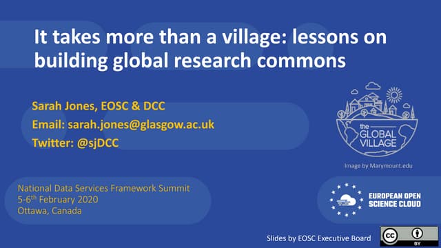 It takes more than a village: lessons on building global research commons