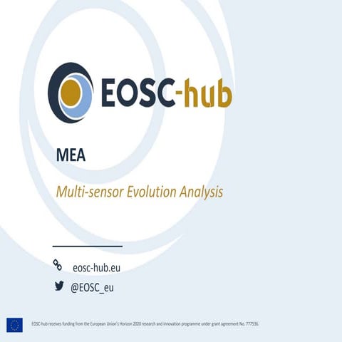 Multi-sensor Evolution Analysis (MEA) & EOSC-hub