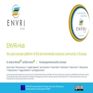 European Open Science Cloud ENVRI-Hub