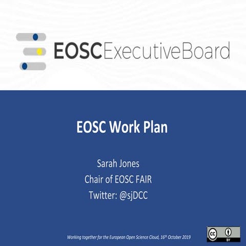 EOSC work plan