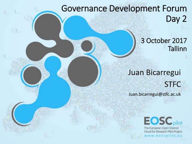 Introduction to EOSCpilot project and topical activities in the area of EOSC