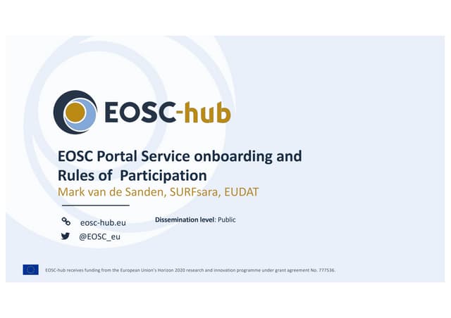 Overview of the Onboarding and validation process and the Rules of Participat...
