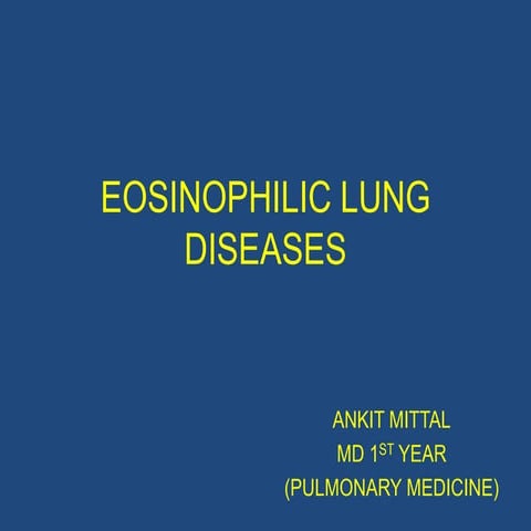 Eosinophillic lung diseases