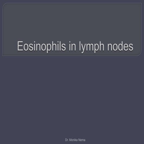 Eosinophils in lymph node