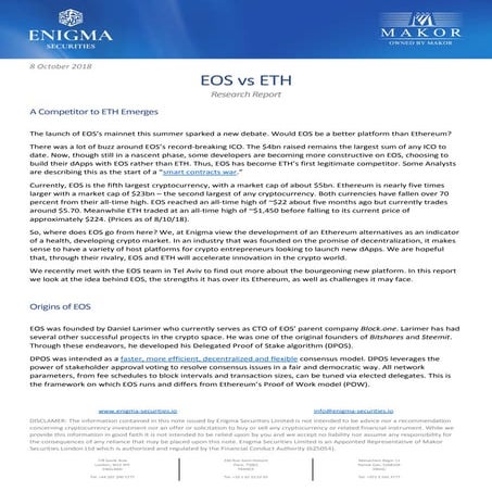 Eos vs eth