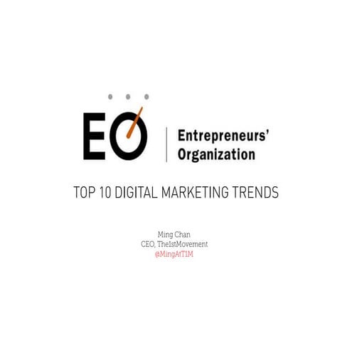 Top 10 Digital Marketing Trends