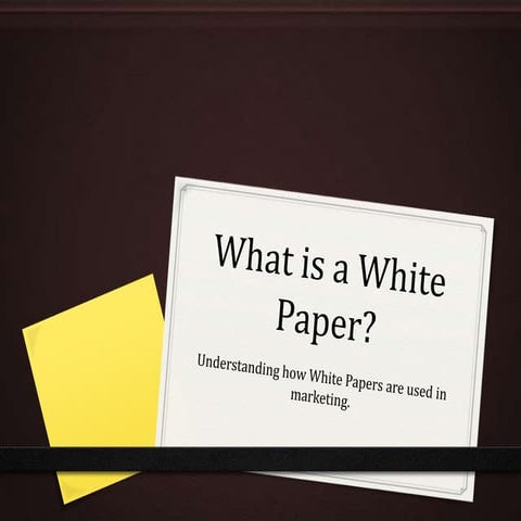 Ep. 1 What is a White Paper?