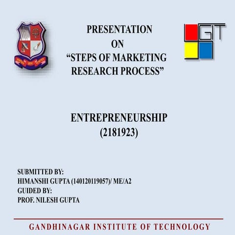 Steps in marketing research process