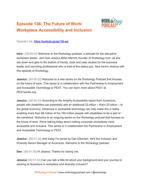 Workology Podcast Episode 136 – Future of Work: Workplace Accessibility and Inclusion