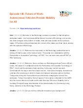 Workology Podcast Episode 140 – Future of Work: Autonomous Vehicles Provide Mobility for All