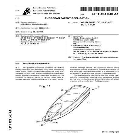 Ep1424040 A1 | PDF