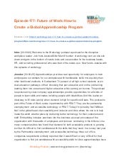 Ep 177  How to Create a Global Apprenticeship Program