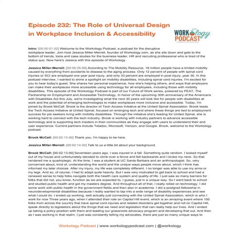 Episode 232: The Role of Universal Design in Workplace Inclusion & Accessibil...