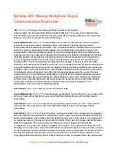 Ep 240 - Making Workplace Digital Communication Accessible