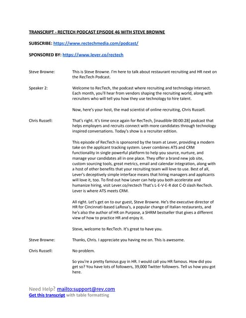 RecTech PR | PDF