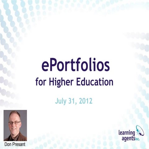 ePortfolios for Higher Education