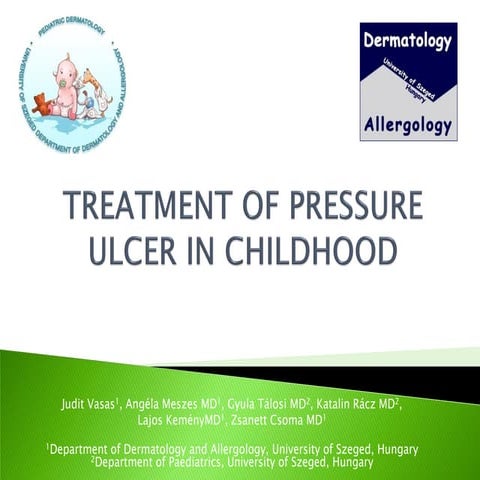 EWMA 2013 - Ep531 - Treatment of pressure ulcer in childhood