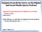 Episode 79 of the DSMSports Podcast...