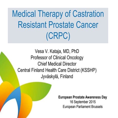 Medical Therapy of Castration Resistance Prostate Cancer