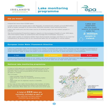 EPA Lake Monitoring Fact Sheet