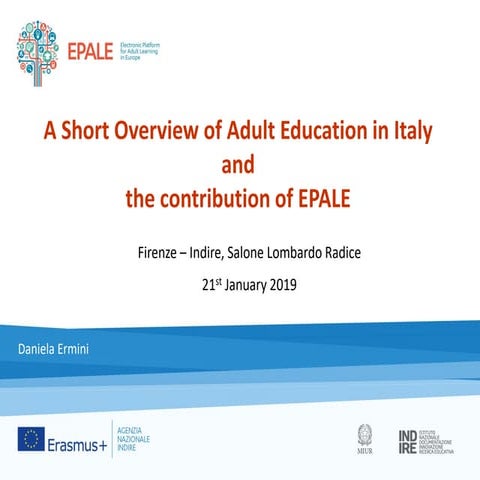 Adult education in Italy and the contribution of Epale