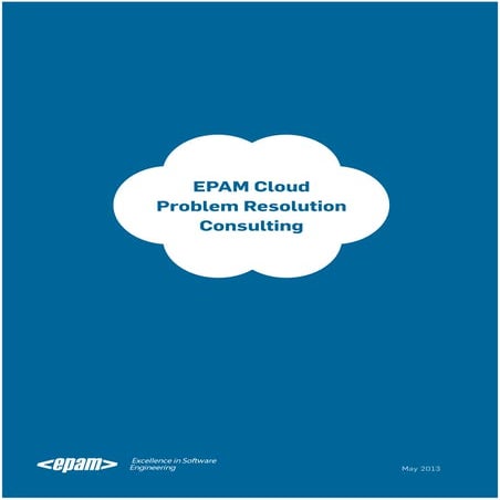 EPAM Cloud Problem Resolution Consulting