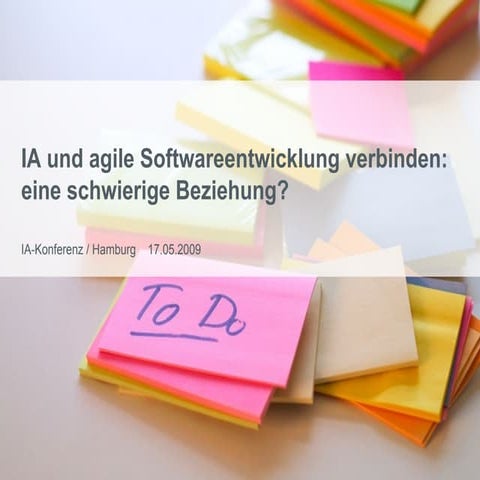 eparo – IA und agile Softwareentwicklung verbinden (Vortrag IA-Konferenz 2009...