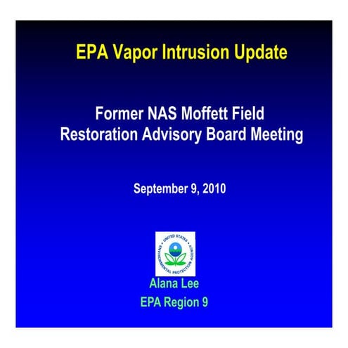 Phase I site assessments and vapor intrusion | PPTX
