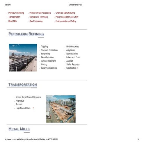 Epc areas of activity