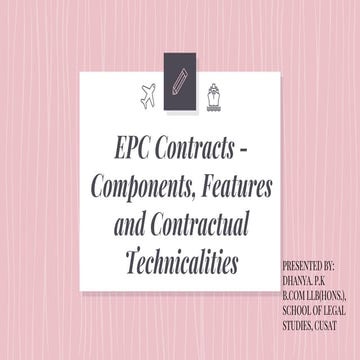 Epc contracts.