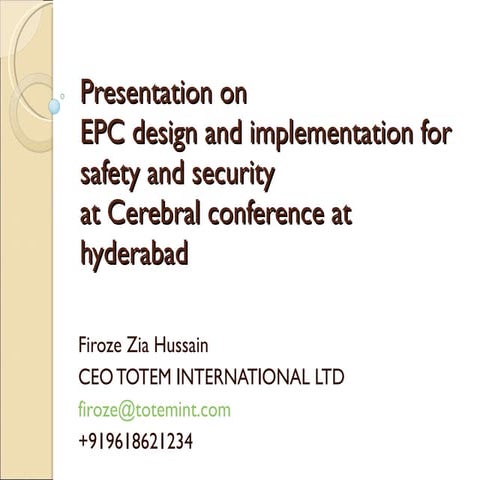 Epc  Design Implementation Safety Security  Totem International Ltd Ceo  Firo...