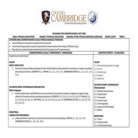 Ks3 athletics long distance | DOC