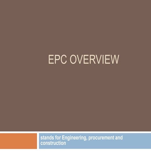Epc  overview