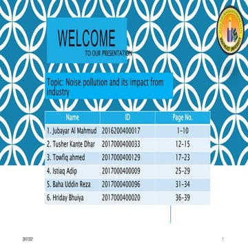 Environmental Pollution & Its control presentation 